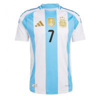 Billiga Argentina Rodrigo De Paul #7 Hemma fotbollskläder Copa America 2024 Kortärmad